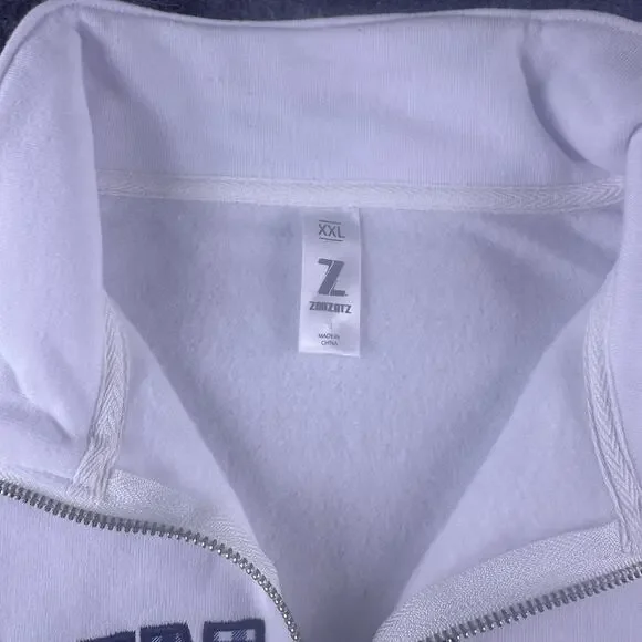 Penn‎ State Women’s XXL Cropped 1/4 Zip White Pullover Hoodie NWOT Embroidered - Picture 12 of 13